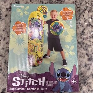 New Hedstrom Disney Stitch 36" Bop Punching Bag & Bop Gloves Combo - NEW -